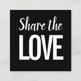 Cartão De Visita Quadrado Tendência moderna consulte um amigo/cartão de refe