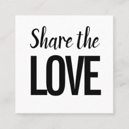 Cartão De Visita Quadrado Tendência moderna consulte um amigo/cartão de refe