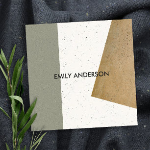 CARTÃO DE VISITA QUADRADO TEXTURA CERAMICA DE ARTE GEOMÉTRICA MODERNA ABSTR