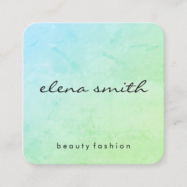 Cartão De Visita Quadrado Textura minimalista (Frente)