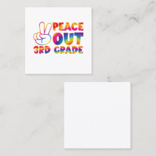 Cartão De Visita Quadrado Tie Tie de 3º ano do ano passado