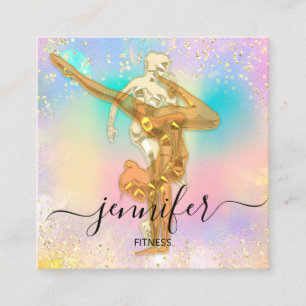 Cartão De Visita Quadrado Titular da Malhação profissional