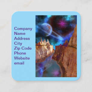 Cartão De Visita Quadrado Transcendente
