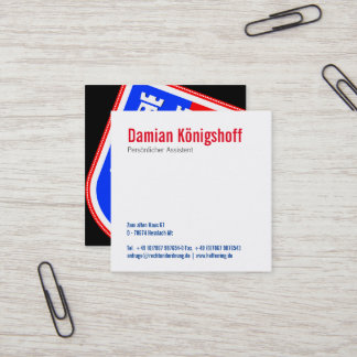 Cartão De Visita Quadrado Transilvânia inspirada