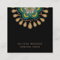 Treinadora Espiritual Floral Mandala Boho Elegante