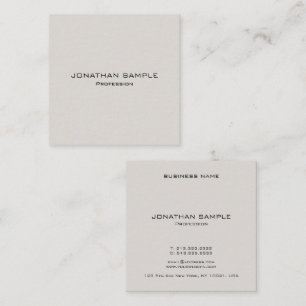 Cartão De Visita Quadrado Trendy Modern Modelo Elegante Professional