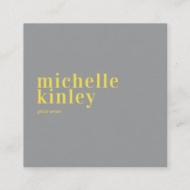 Cartão De Visita Quadrado Trendy moderna rede de cinzas profissionais