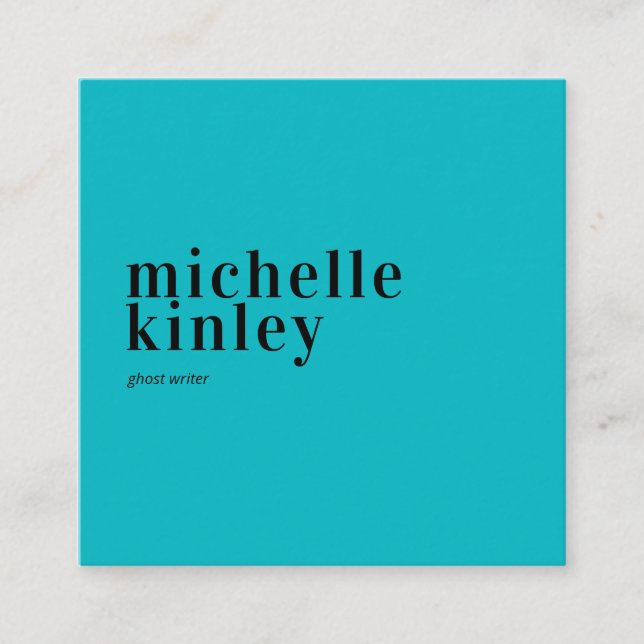 Cartão De Visita Quadrado Trendy moderna rede elegante profissional (Frente)