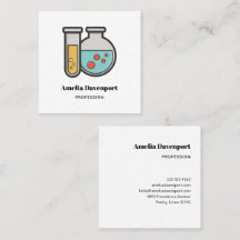 Tubo de teste de química e copo