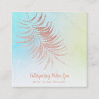 *~* Turquesa do Ramo de Palma Dourado Ombre Pastel