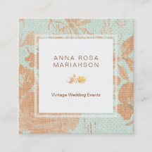 Turquesa floral de bronze Dourado de linho do