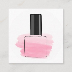 Cartão De Visita Quadrado Unhas