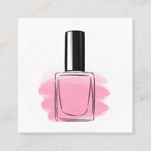 Cartão De Visita Quadrado Unhas