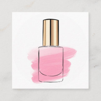 Cartão De Visita Quadrado Unhas