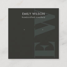 Urso Rústico de Monograma Negro Negrito com Mostra