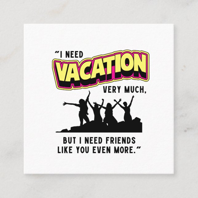 CARTÃO DE VISITA QUADRADO VACAÇÃO (Frente)