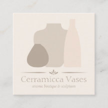Vaso de Porcelana de Marfim Feito à Mão Cerâmica