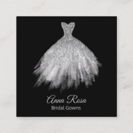 Cartão De Visita Quadrado *~* Vestidos de casamentos de noivado de noiva de 