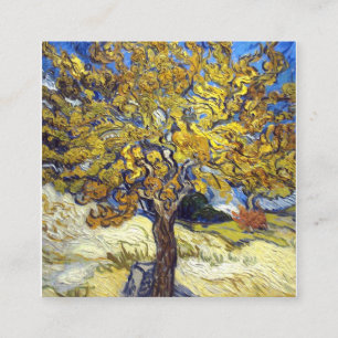 Cartão De Visita Quadrado Vincent Van Gogh - Mulberry Tree