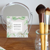 Vintage Look White Watercolor Floral