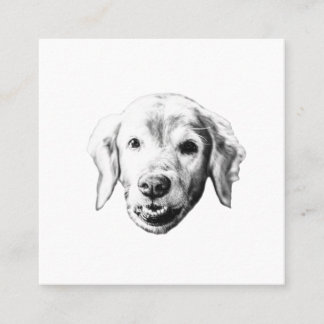 Cartão De Visita Quadrado Warm Kind Impression