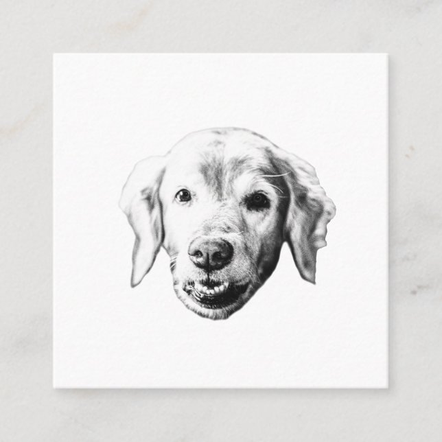 Cartão De Visita Quadrado Warm Kind Impression (Frente)