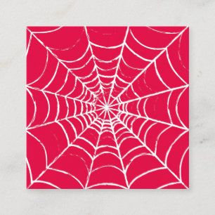 Cartão De Visita Quadrado Web Rosa