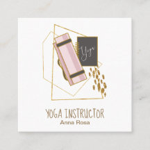 *~* Yoga Mat Yoga Instrutor Dourado Glitter Polygo