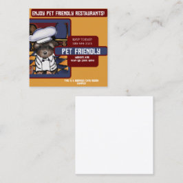 Cartão De Visita Quadrado Yorkie Poo 