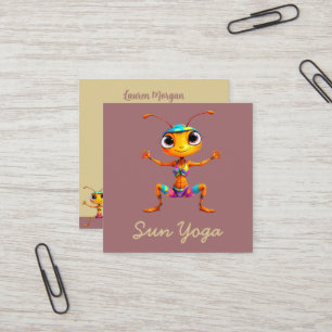 Cartão De Visita Quadrado Zen Ants 2