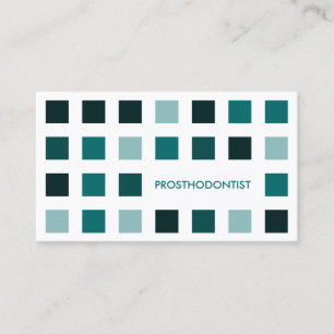 Cartão De Visita Quadrados da modificação de PROSTHODONTIST
