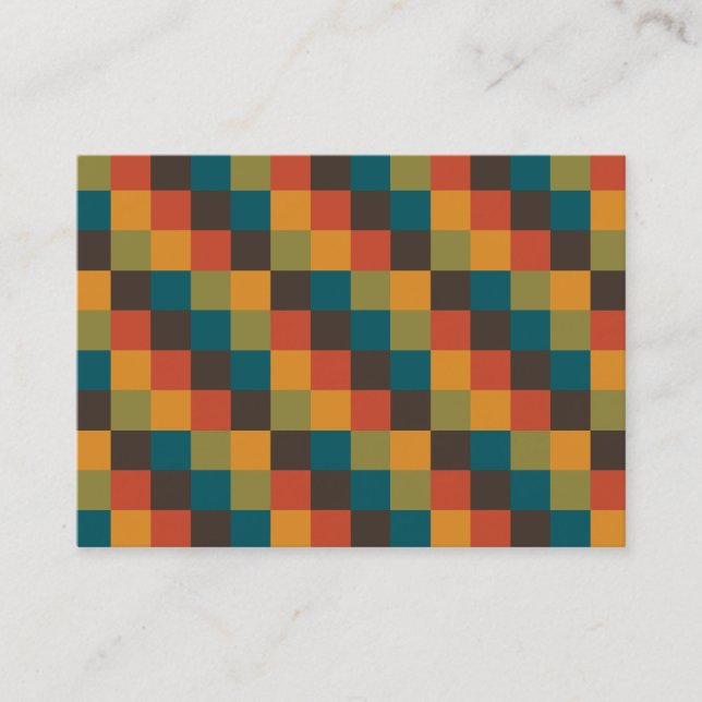 Cartão De Visita Quadrados de cores 03 (Frente)