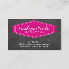 Cartão De Visita Quadro cor-de-rosa brilhante brilhante LOGO do CRA