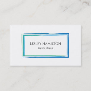 Cartão De Visita Quadro de Aquarela