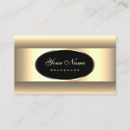 Cartão De Visita Quadro de decoração Dourado leve de sorvete preto