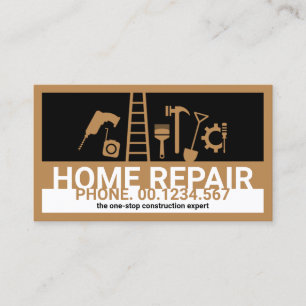 Cartão De Visita Quadro de Ferramentas de Construção Criativa