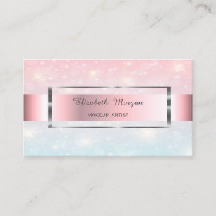 Cartão De Visita Quadro Dourado de Trendy Bokeh