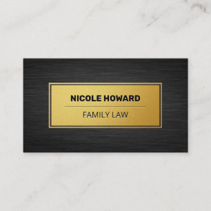 Cartão De Visita Quadro Dourado  Textura metílica espessa