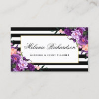 Quadro Dourado ultravioleta roxo floral listrado