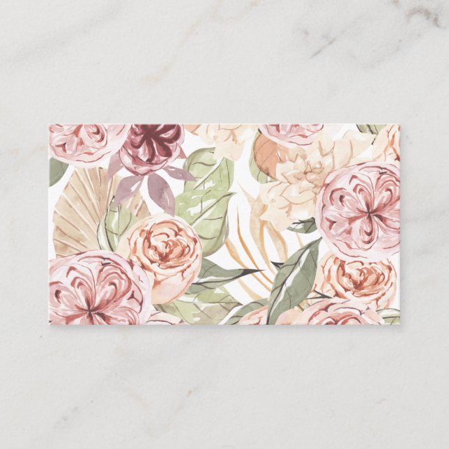 Cartão De Visita Quadro Floral (Frente)