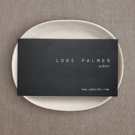 Cartão De Visita Quadro Legal Rústico Simples Preto