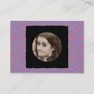 Cartão De Visita Quadro personalizado DIY da foto do costume