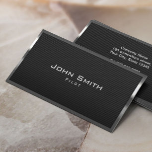 Cartão De Visita Quadro-piloto de fibra de carbono de avião moderno