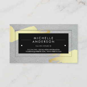 Cartão De Visita Quadro Preto / Bruto Moderno