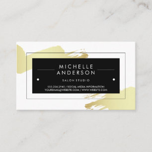 Cartão De Visita Quadro Preto / Bruto Moderno