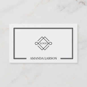 Cartão De Visita Quadro preto simples