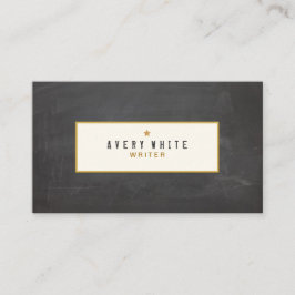 Cartão De Visita Quadro rústico simples Groupon do vintage