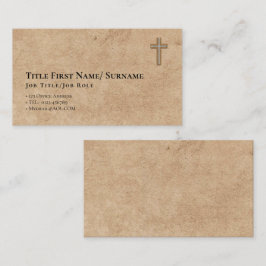 Cartão De Visita Qualquer pastor católico pastor Deacon