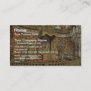 Cartão De Visita Quarto real, castelo de Herrenchiemsee, Bavari