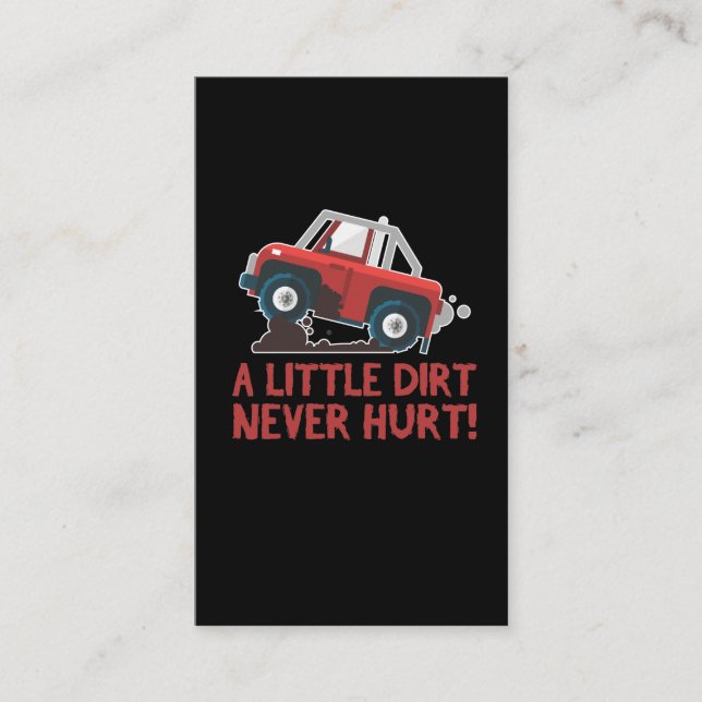 Cartão De Visita Quatro rodas - Camiseiro de Quad Rider de Lama And (Frente)